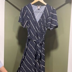 Navy Blue Midi Dress